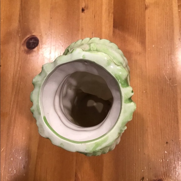 VINTAGE LEFTON LADY HEAD VASE 60’s GIRL YELLOW GREEN - Picture 6 of 9